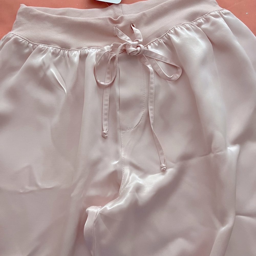 PJ Harlow satin pajama bottoms